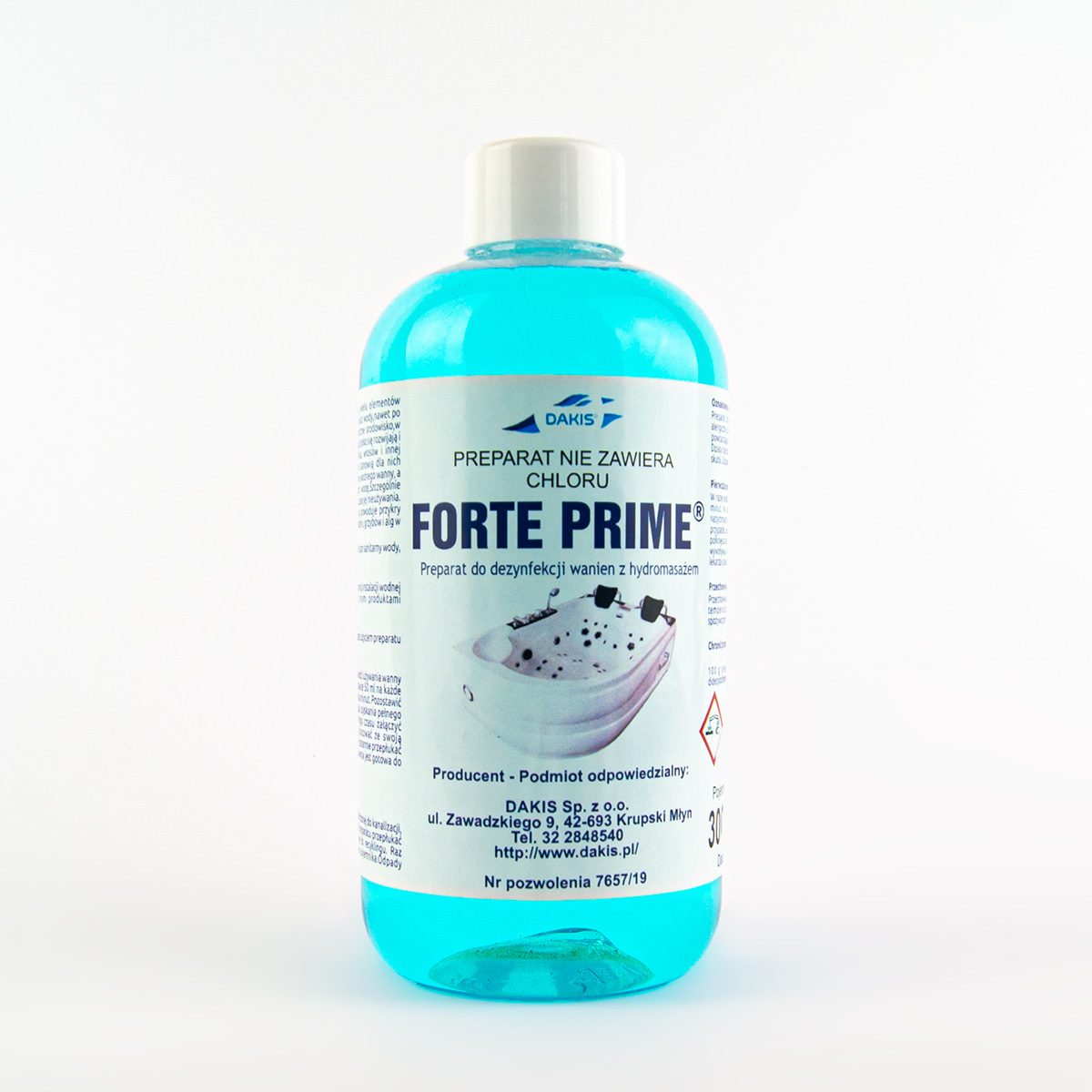 FORTE PRIME - Preparat do dezynfekcji wanien z hydromasażem - opakowanie 300 ml
